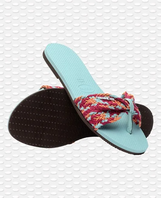 Havaianas You St Tropez Mesh Blue Multi Flip Flops