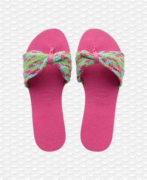 Havaianas You St Tropez Mesh Pink Multi Flip Flops