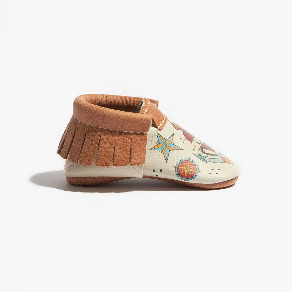 I Heart Dad Moccasin Baby Shoe