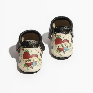 I Heart Mom Moccasin Baby Shoe