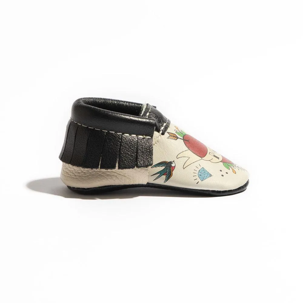 I Heart Mom Moccasin Baby Shoe