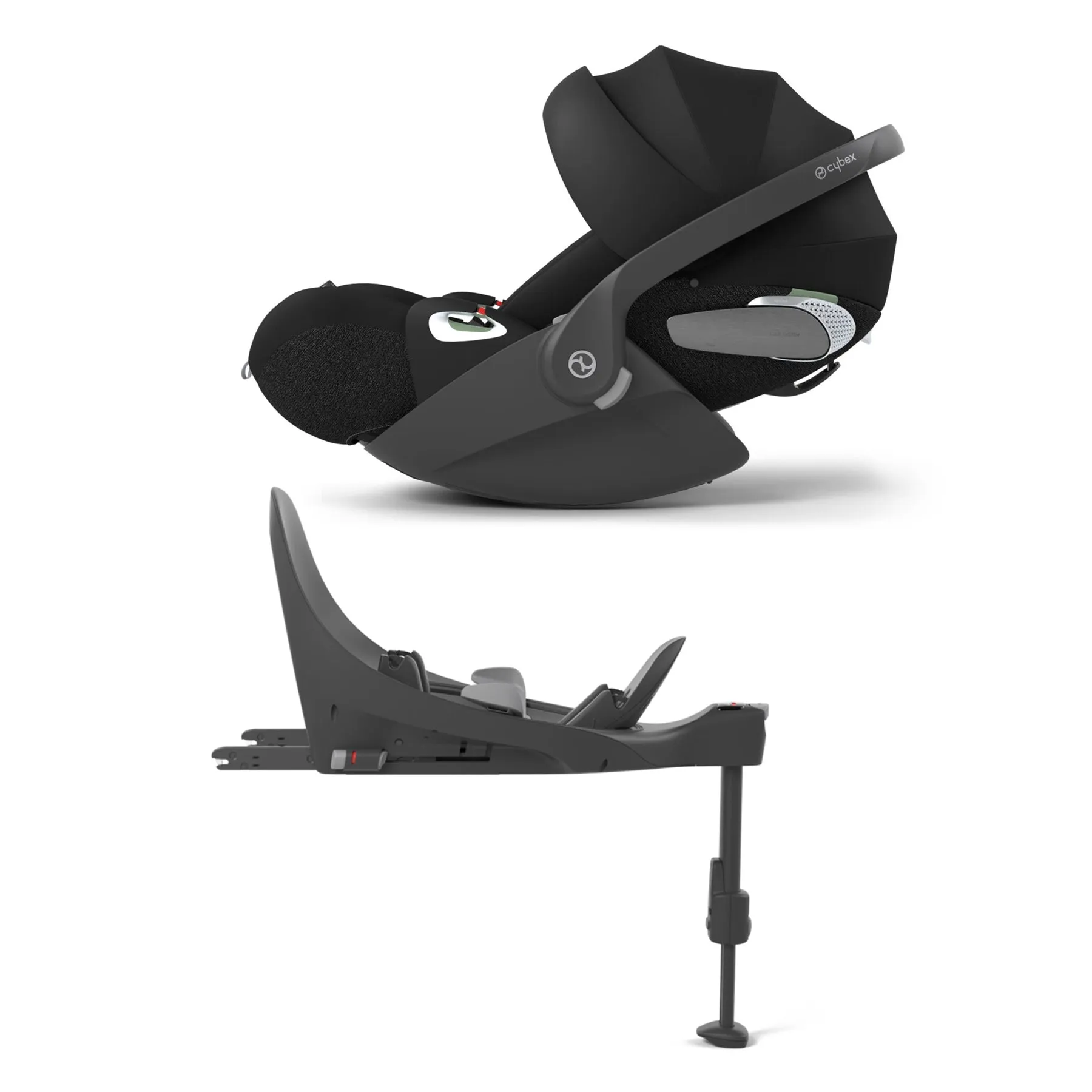 iCandy Peach 7 Complete Travel System with Cybex Cloud T and ISOFIX Base - Black Edition
