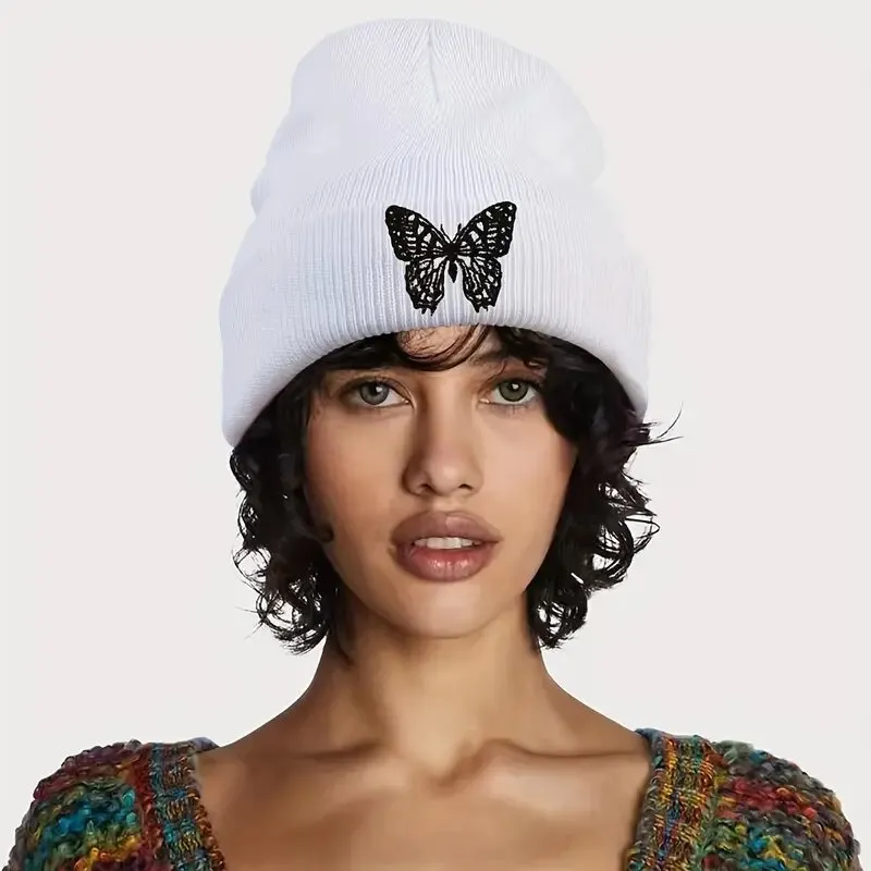INSTOCK-Butterfly Embroidered Beanie