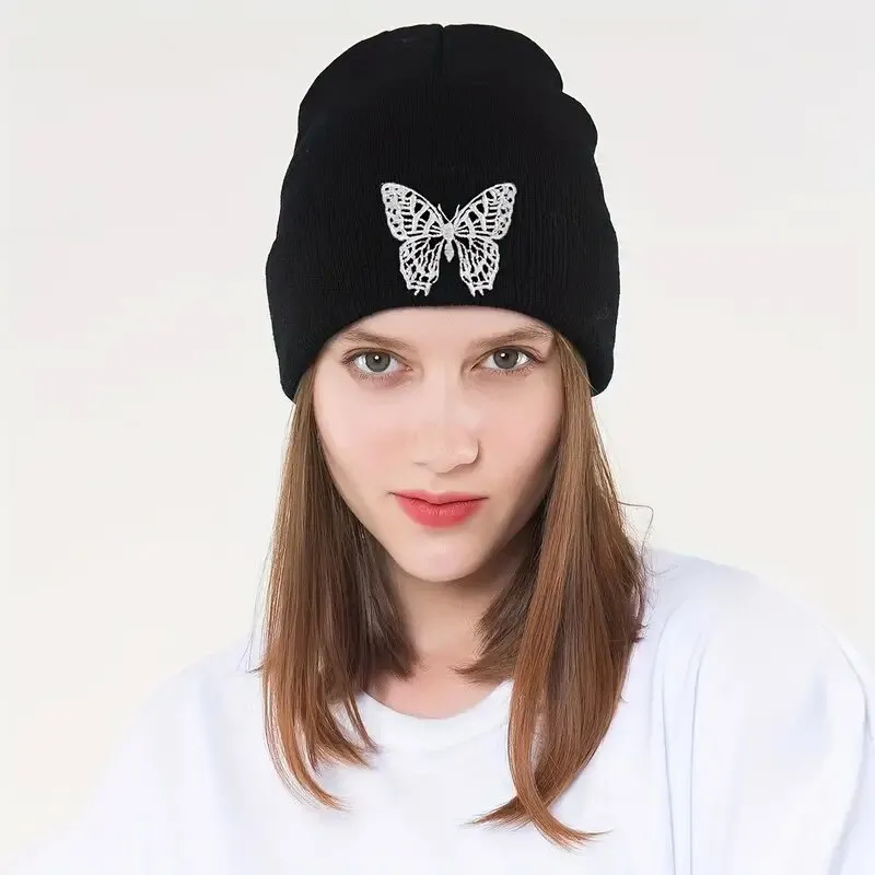 INSTOCK-Butterfly Embroidered Beanie