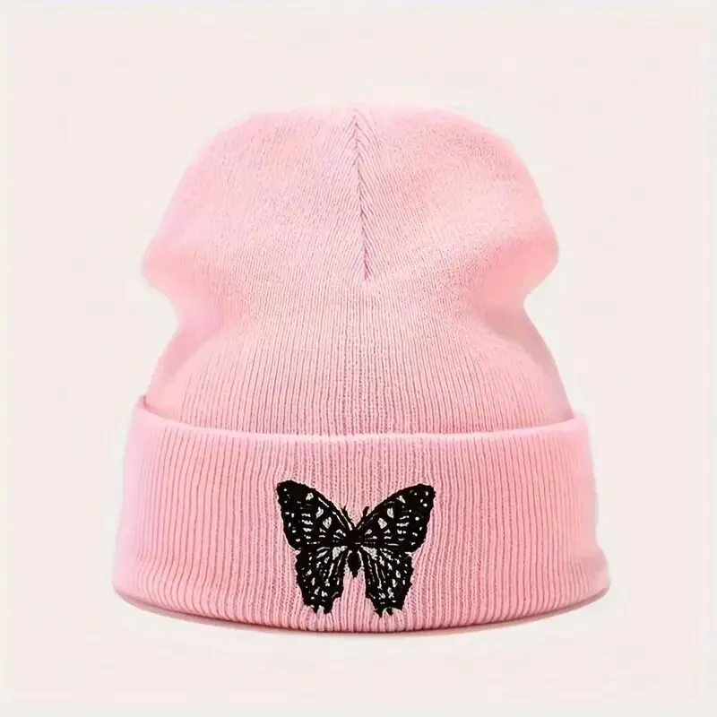 INSTOCK-Butterfly Embroidered Beanie