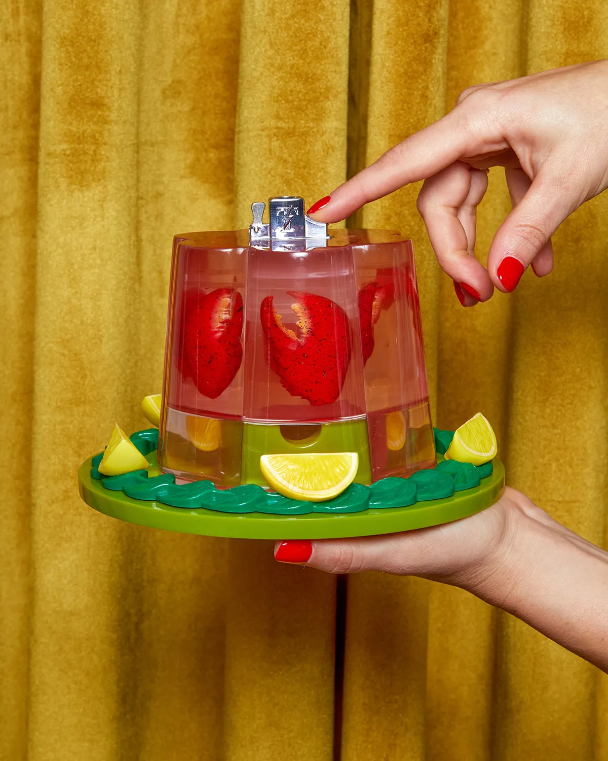 Jelly Tabletop Lighter in Lobster
