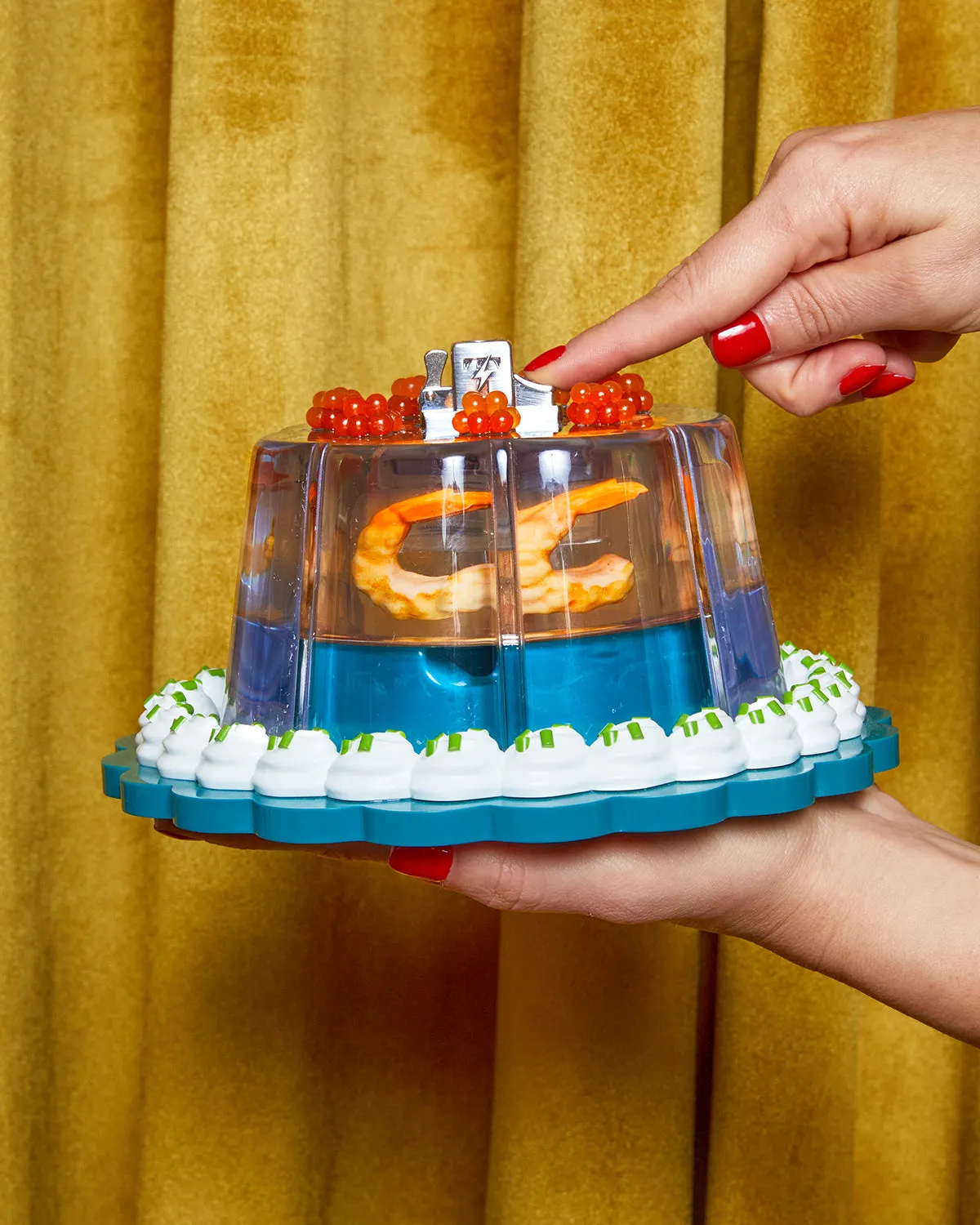 Jelly Tabletop Lighter in Shrimp