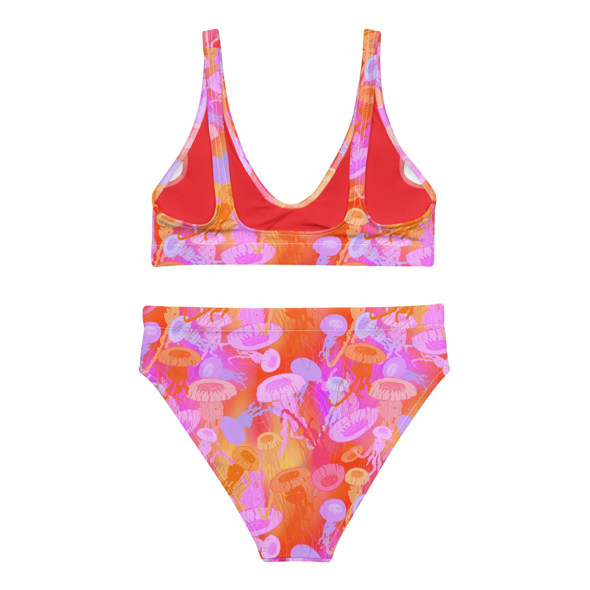 Jellyfish Blaze High Waisted Sustainable Bikini