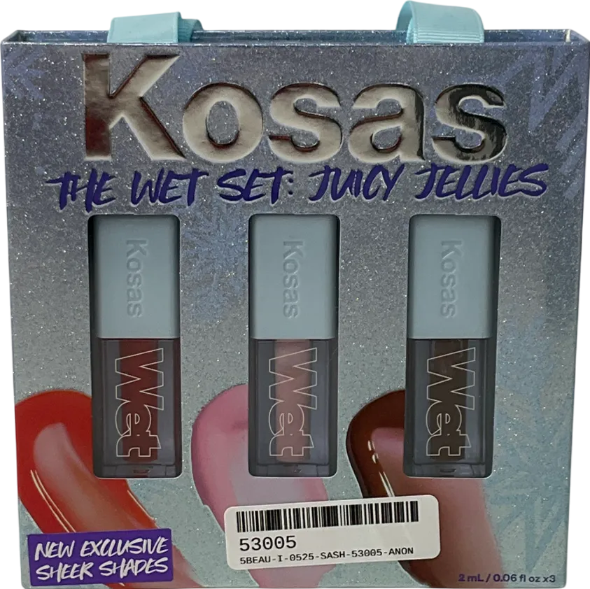 Kosas Holiday Wet Lip Jellies Trio Gloss 2mlx3