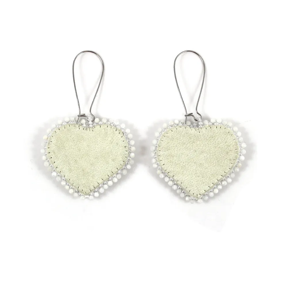 Linda McCullough Red Hearts Earrings