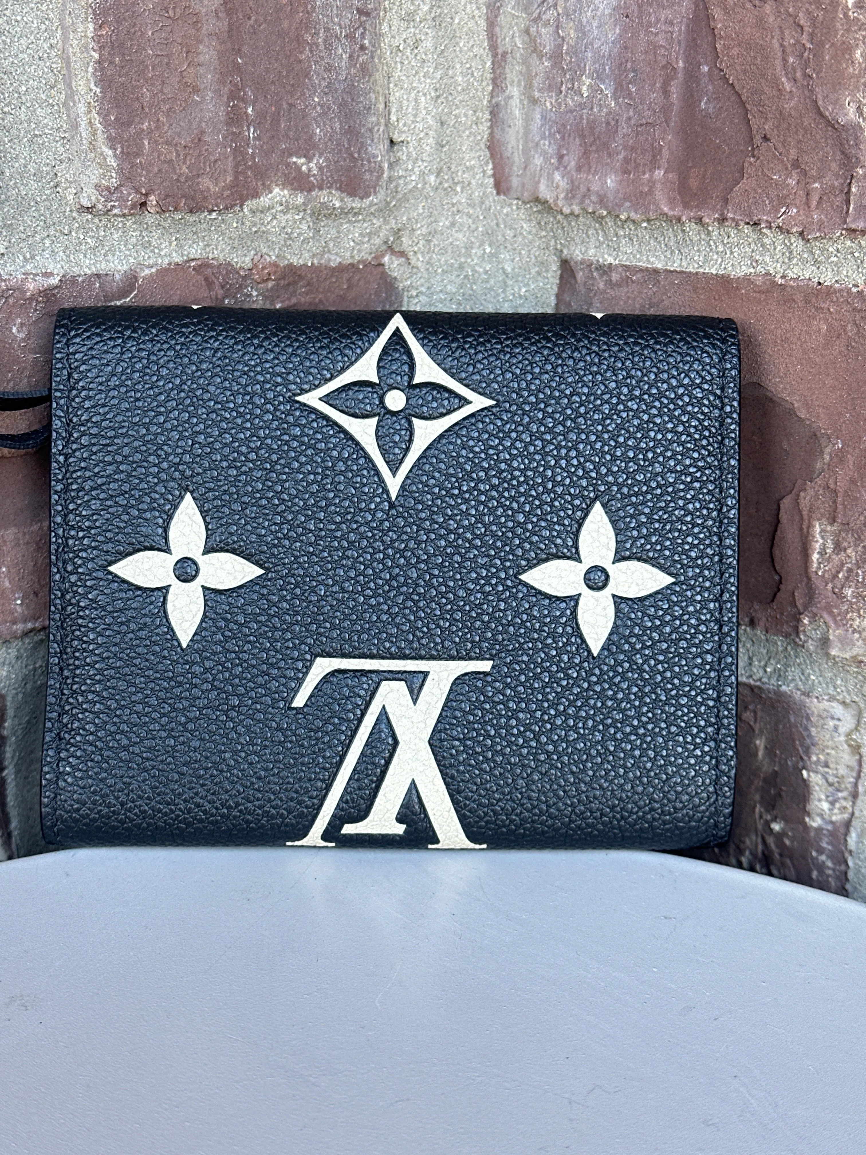 Louis Vuitton Victorine Wallet Bicolor Monogram Empreinte Giant 21134