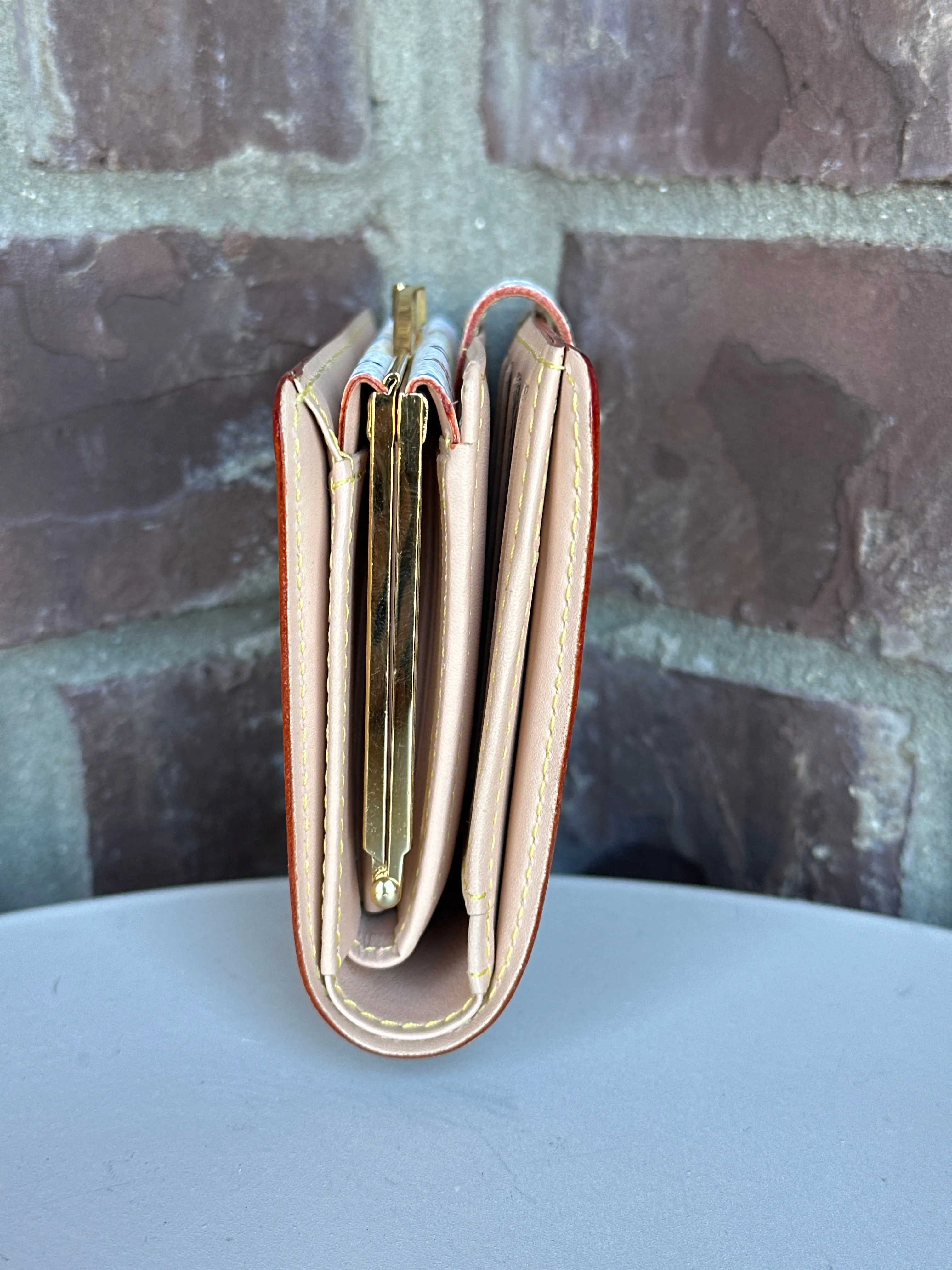 Louis Vuitton White Multi Color Wallet 68771