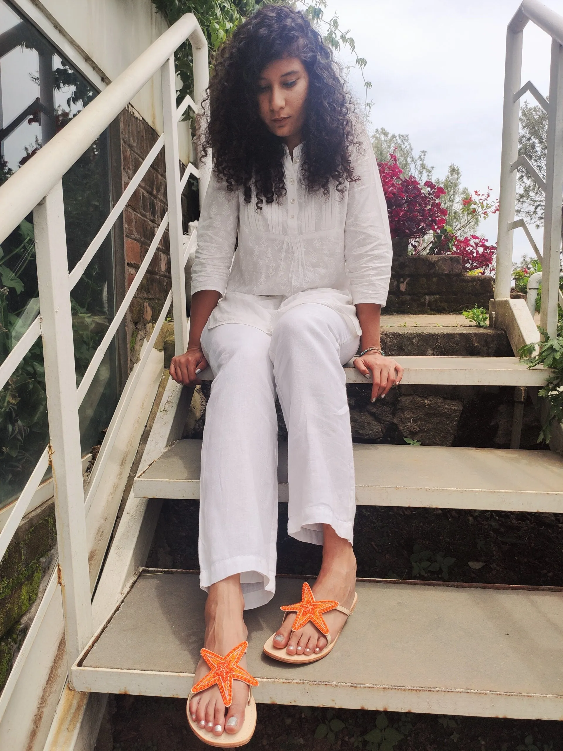 Lucy Orange Starfish Sandal