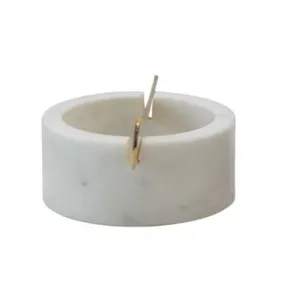 Marble Bowl with Gold Knife (3 Colors)