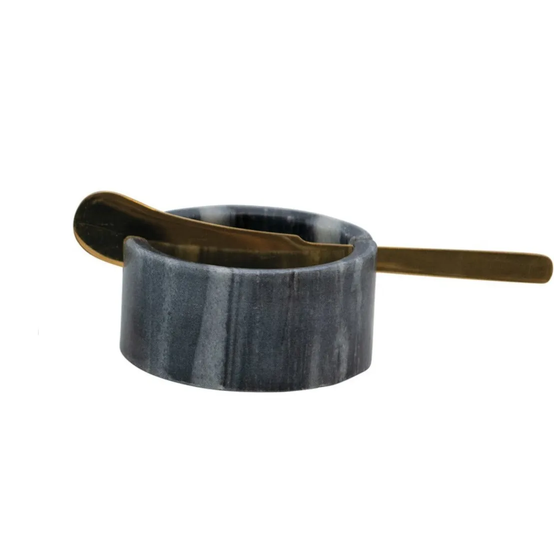 Marble Bowl with Gold Knife (3 Colors)