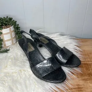 Marc by Marc Jacobs | Jelly Sparkle Slingback Sandal | Size 6