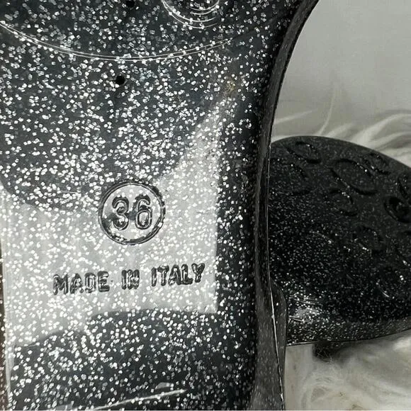 Marc by Marc Jacobs | Jelly Sparkle Slingback Sandal | Size 6