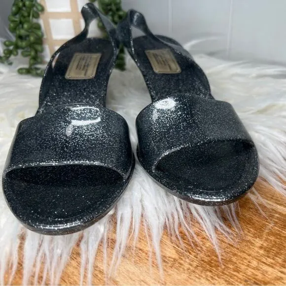 Marc by Marc Jacobs | Jelly Sparkle Slingback Sandal | Size 6