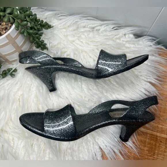 Marc by Marc Jacobs | Jelly Sparkle Slingback Sandal | Size 6