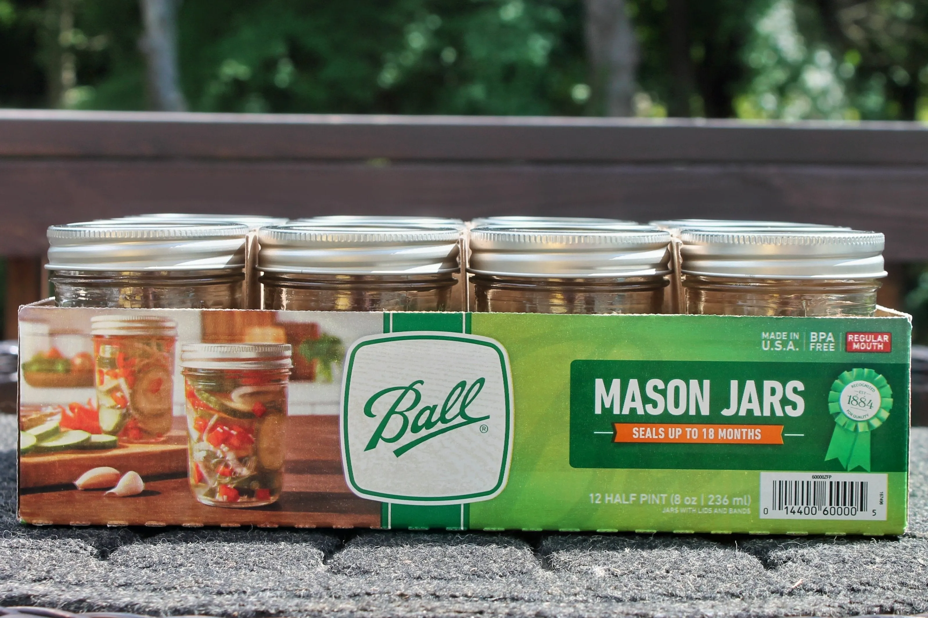 Mason Canning Jars - Regular Jelly 8 oz (Half Pt.) Ball