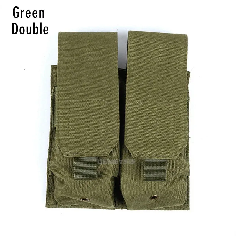 Military Tactical MOLLE Triple Magazine Pouches Triple Army Shooting Mag Pouch Wargame Paintball Pouch Equipment for M14 Ak47