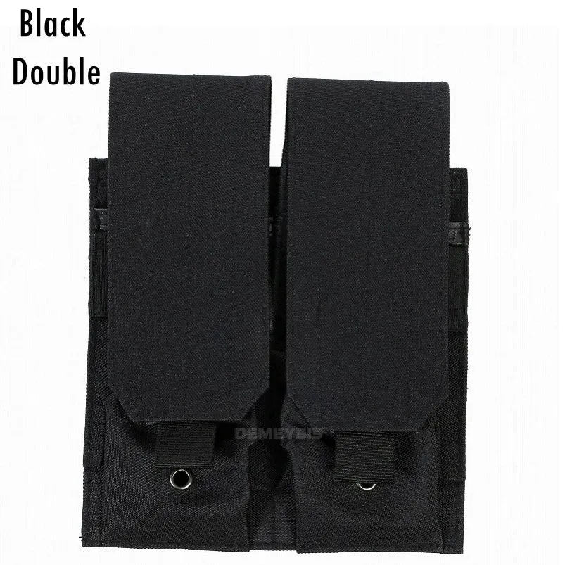 Military Tactical MOLLE Triple Magazine Pouches Triple Army Shooting Mag Pouch Wargame Paintball Pouch Equipment for M14 Ak47