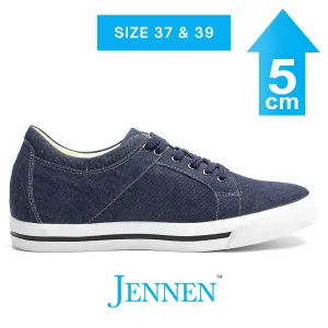 Mr. Bartok Blue 5cm | 2 inches Taller Blue Casual Elevator Sneakers