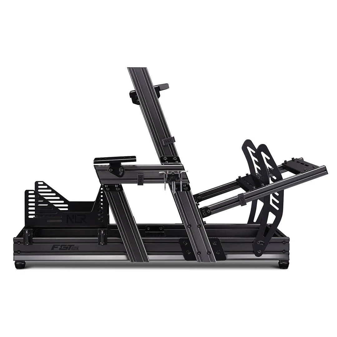 Next Level Racing F-GT Elite Formula & GT Aluminium Profile Simulator Cockpit - Wheel plate Edition