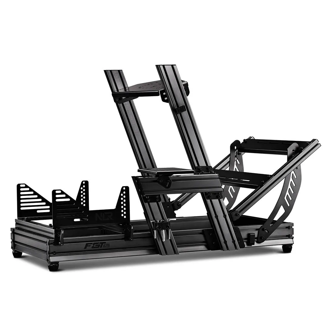 Next Level Racing F-GT Elite Formula & GT Aluminium Profile Simulator Cockpit - Wheel plate Edition