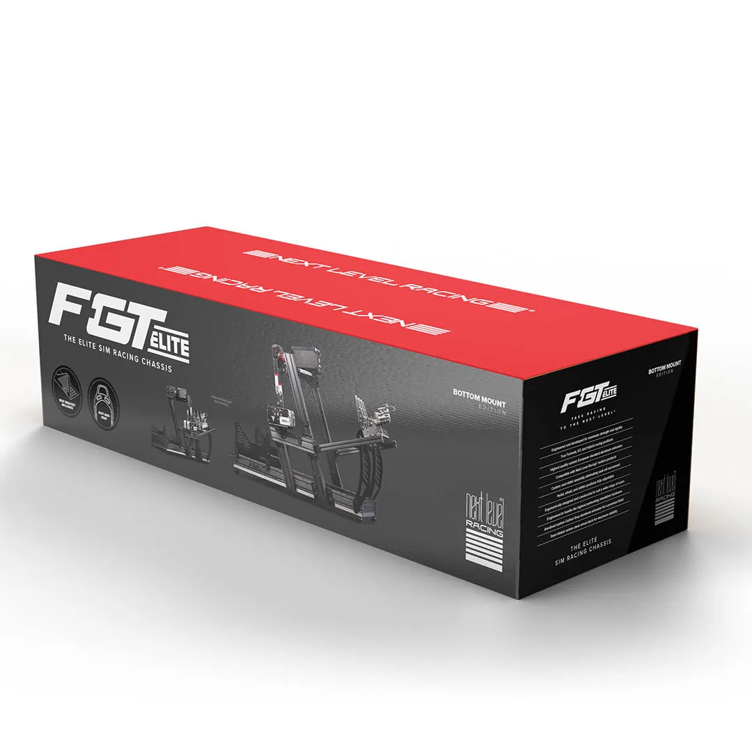 Next Level Racing F-GT Elite Formula & GT Aluminium Profile Simulator Cockpit - Wheel plate Edition