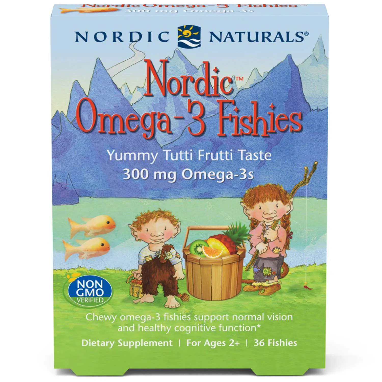 Nordic Omega-3 Fishies 36 Fishies Tutti Frutti