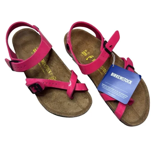 NWT BIRKENSTOCK Taormina kids hot pink size 34/ US 3