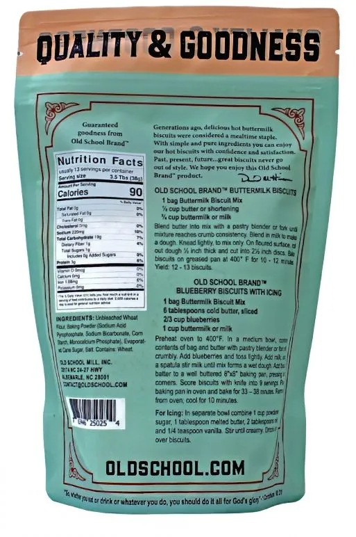 Old School Brands Buttermilk Biscuit Baking Mix