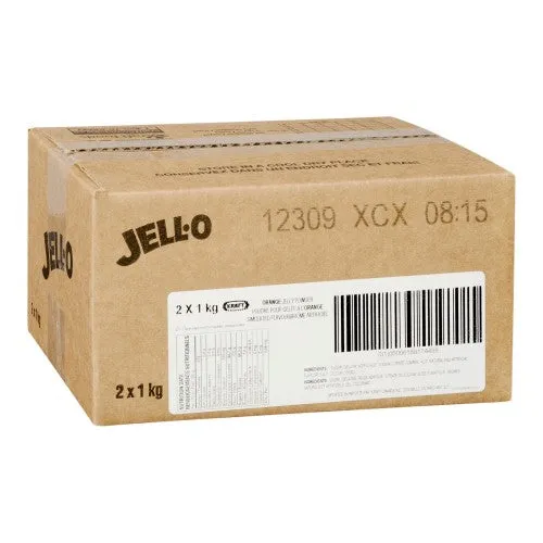 Orange - JELL-O Gelatin - Jelly Powder - Dessert Mix - 2 x 1kg/Case
