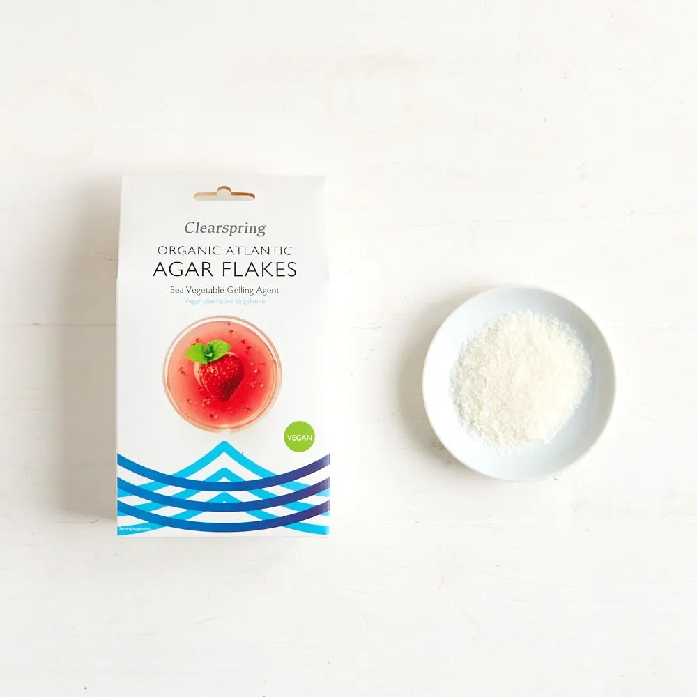 Organic Atlantic Agar Flakes - Sea Vegetable Gelling Agent (8 Pack)