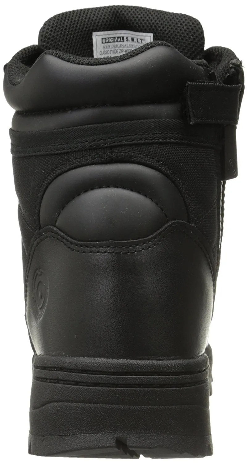 Original S.W.A.T. Men's Classic 6" Side-Zip Men's Military & Tactical Boot - Black