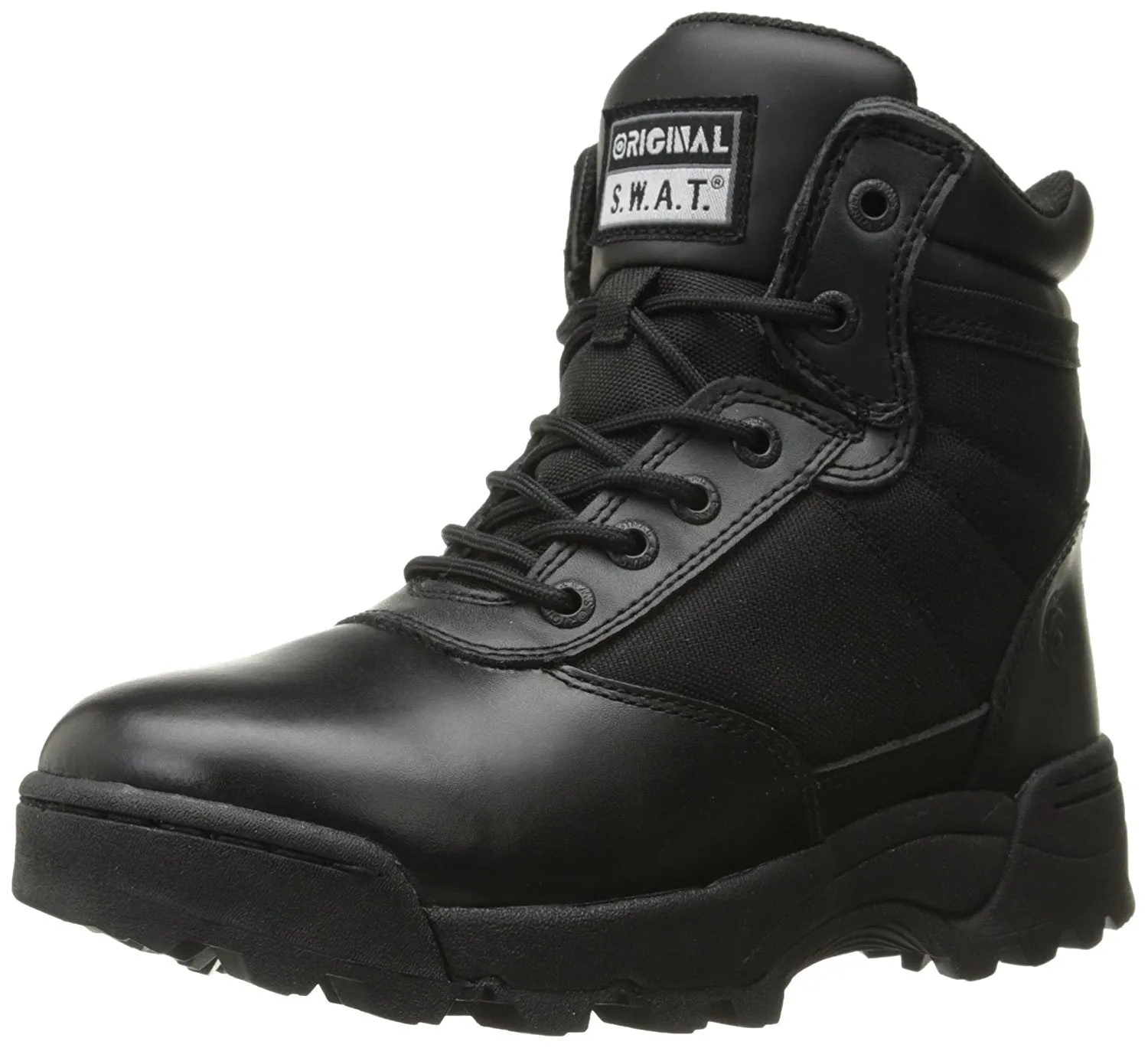 Original S.W.A.T. Men's Classic 6" Side-Zip Men's Military & Tactical Boot - Black