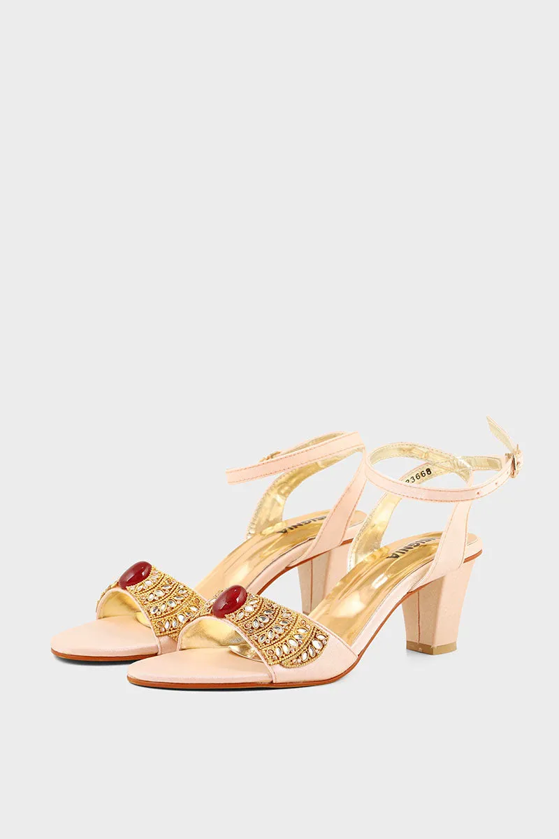 Party Wear Sandal I23668-Peach