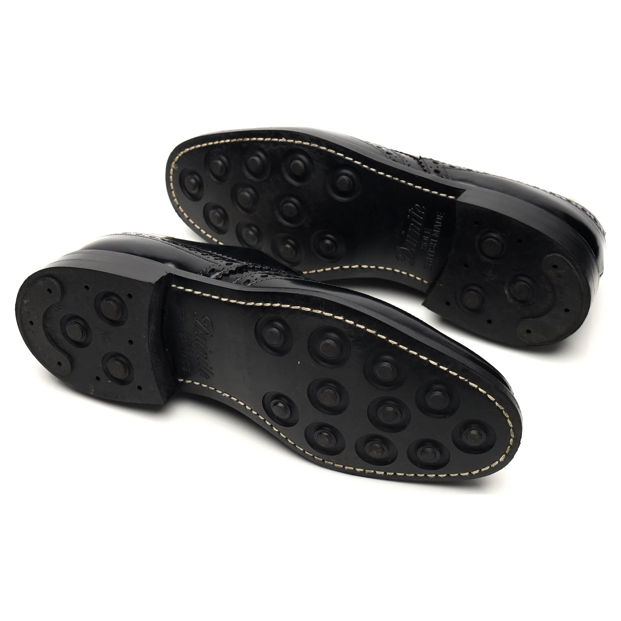 'Ramsden' Black Leather Derby Brogues UK 5.5 F