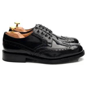 'Ramsden' Black Leather Derby Brogues UK 5.5 F
