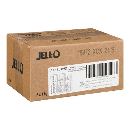 Raspberry - JELL-O Gelatin - Jelly Powder - Dessert Mix - 2 x 1kg/Case