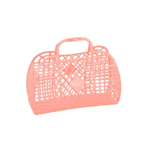 Retro Basket in Peach - Small
