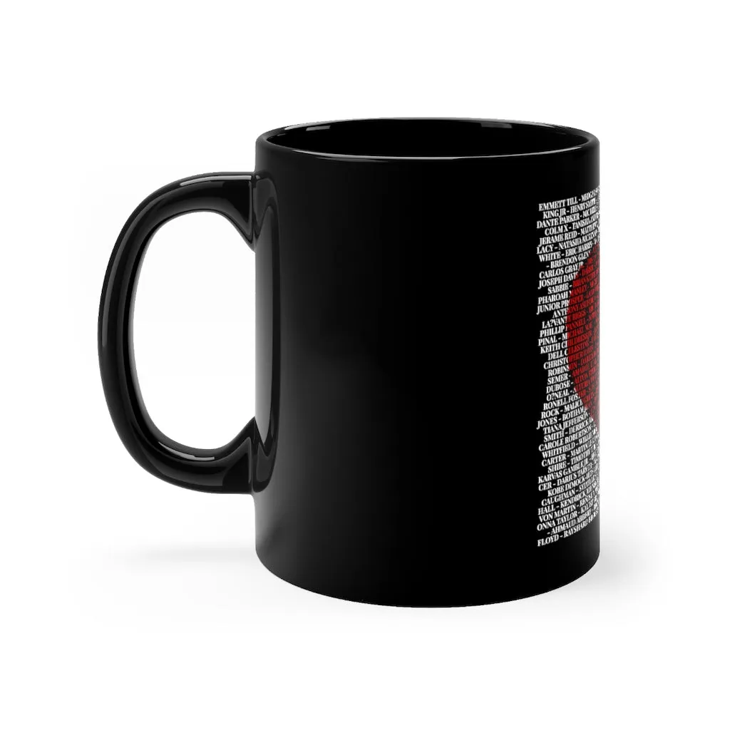 SAY THIER NAMES IN LOVE© - Black mug 11oz