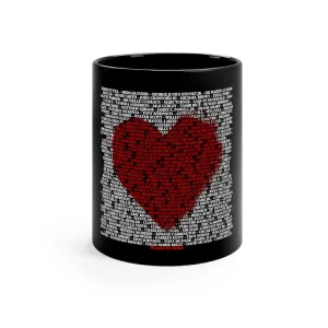 SAY THIER NAMES IN LOVE© - Black mug 11oz