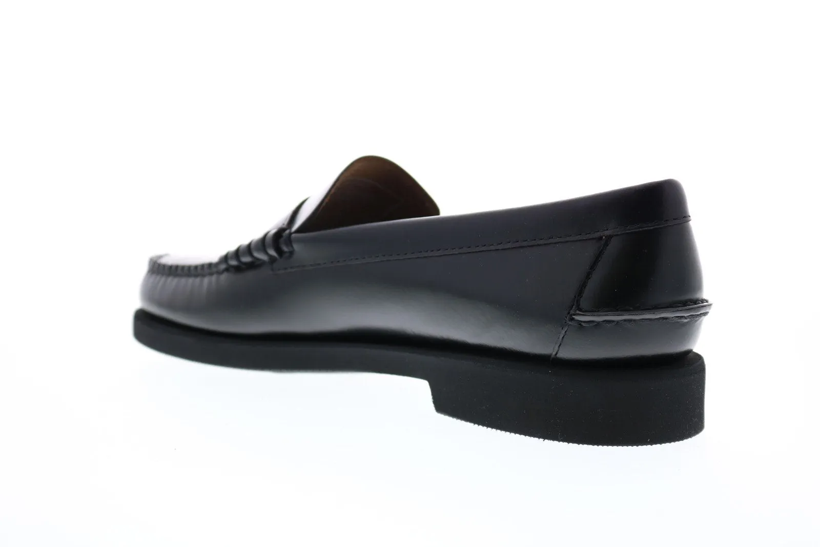 Sebago Dan Polaris 7001GW0 Mens Black Wide Loafers & Slip Ons Penny Shoes