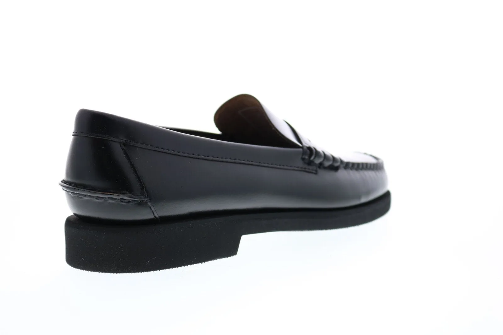 Sebago Dan Polaris 7001GW0 Mens Black Wide Loafers & Slip Ons Penny Shoes