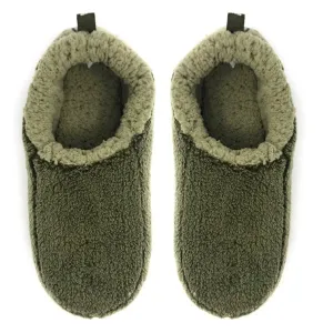 Sherpa Green - Men's Cozy Sherpa House Slippers