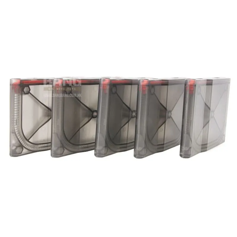 SILVERBACK SRS 25RDS POLYMER MAGAZINE (5PCS / BOX) - TRANSPARENT SMOKE