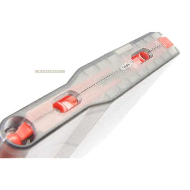 SILVERBACK SRS 25RDS POLYMER MAGAZINE (5PCS / BOX) - TRANSPARENT SMOKE
