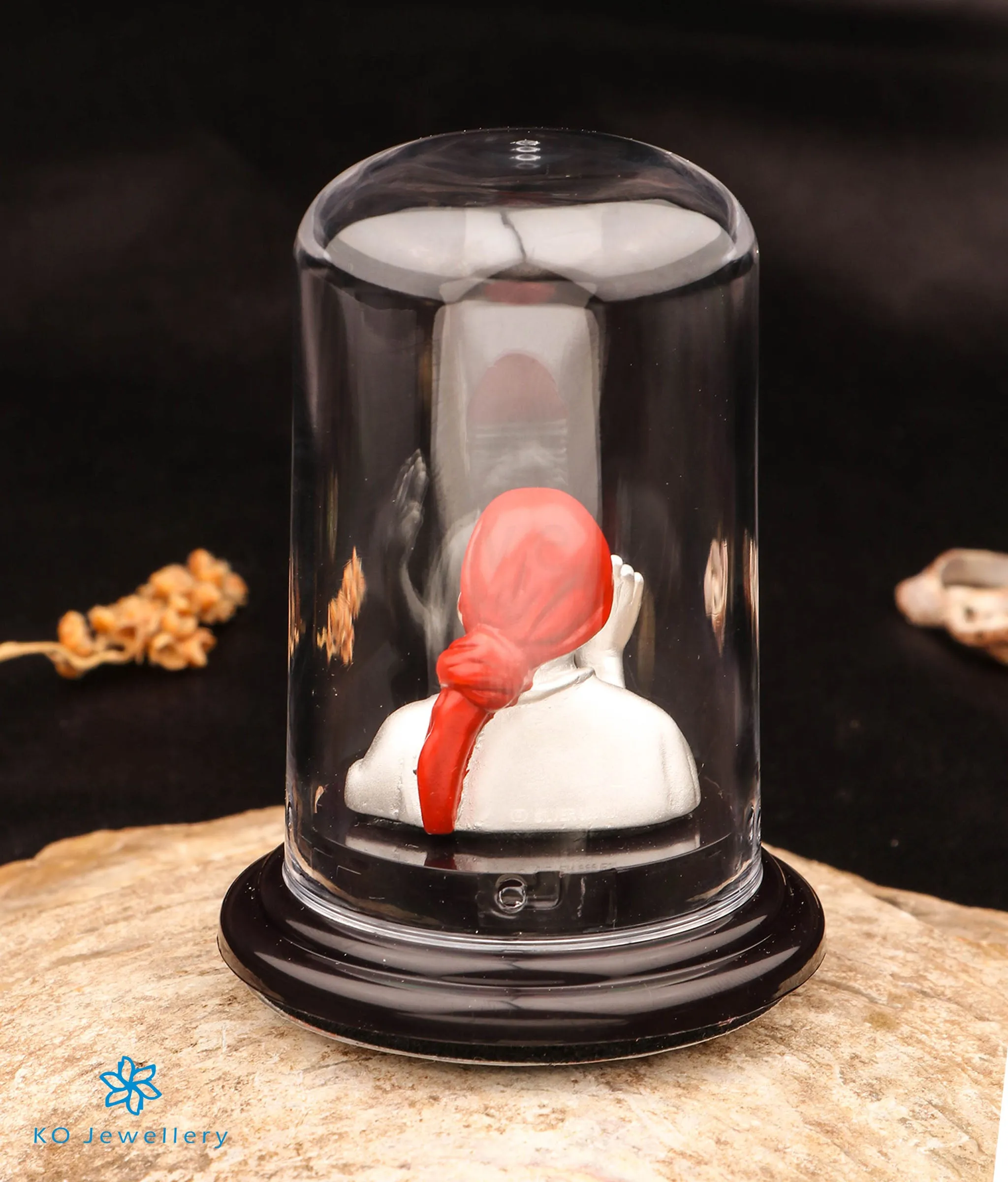 The Om Sai Baba 999 Pure Silver Idol (2.75 inches)
